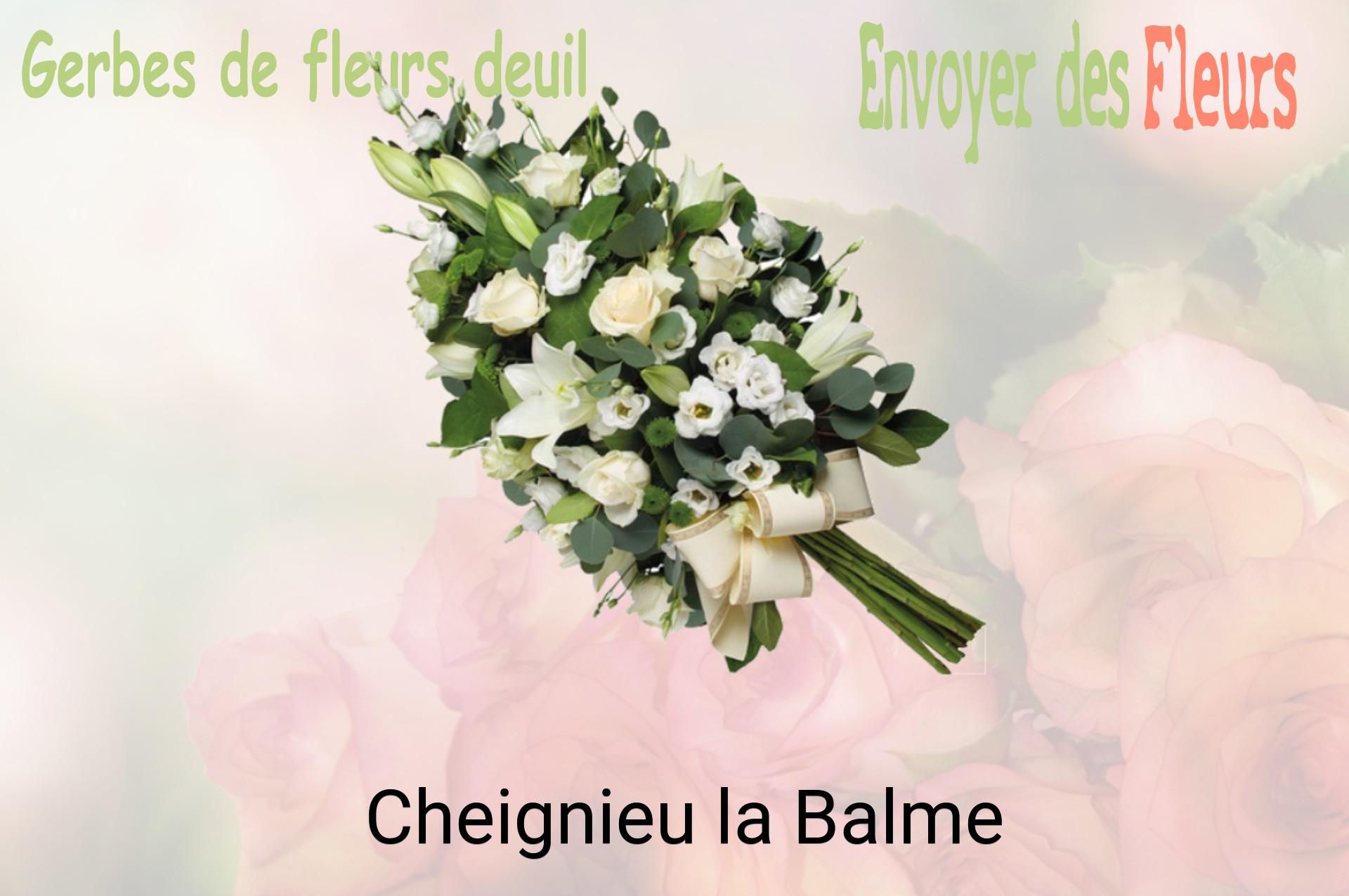 Gerbe de fleurs de deuil livrée à Cheignieu-la-Balme